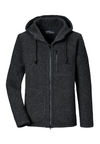 Mufflon Jacke Halva 10 Anthra, Herren Walkjacke